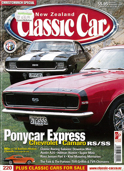 New Zealand Classic Car 129, September 2001