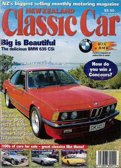 New Zealand Classic Car 87, March 1998