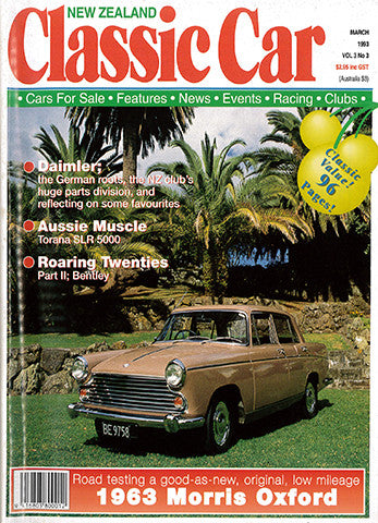 New Zealand Classic Car 27, March 1993