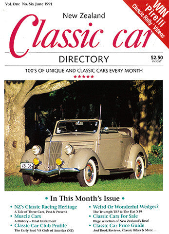 New Zealand Classic Car 6, June 1991
